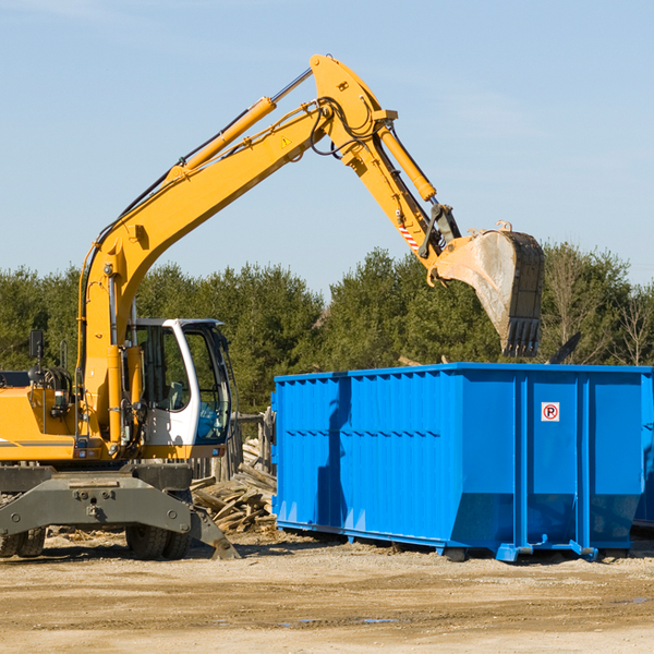 what size residential dumpster rentals are available in Indian Valley